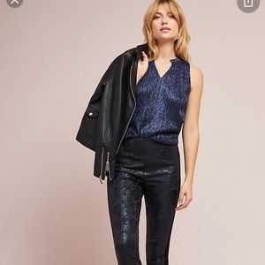 Anthropologie Essential Skinny Foil Print pant